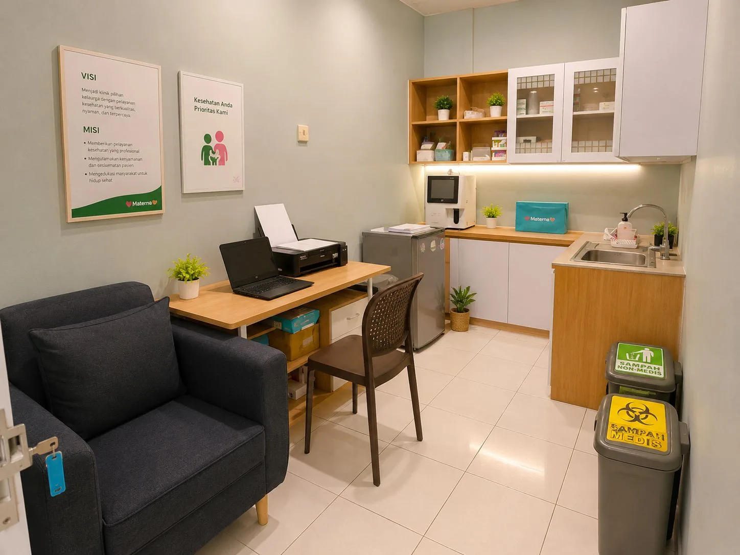 Ruang laboratorium Klinik Materna